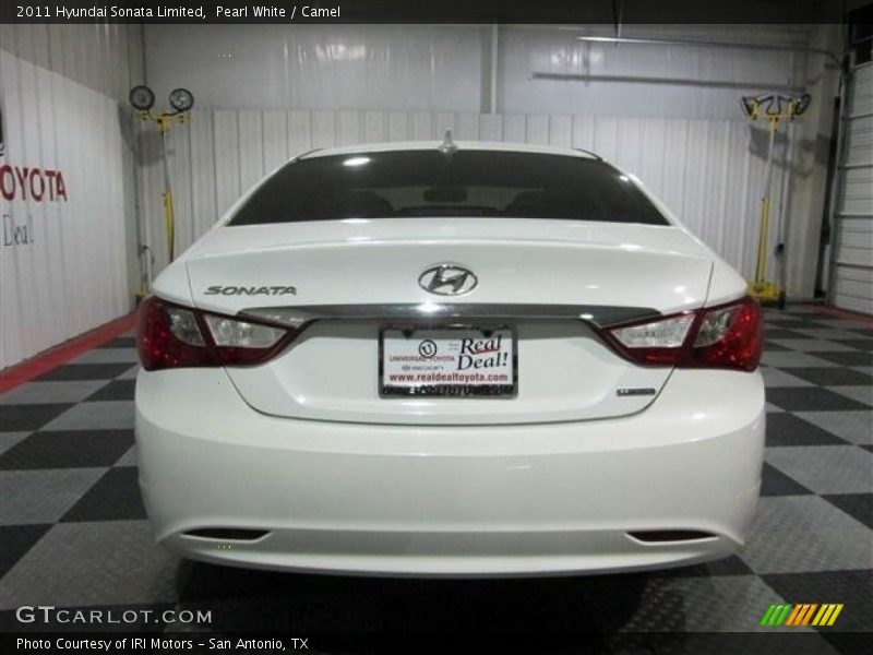 Pearl White / Camel 2011 Hyundai Sonata Limited