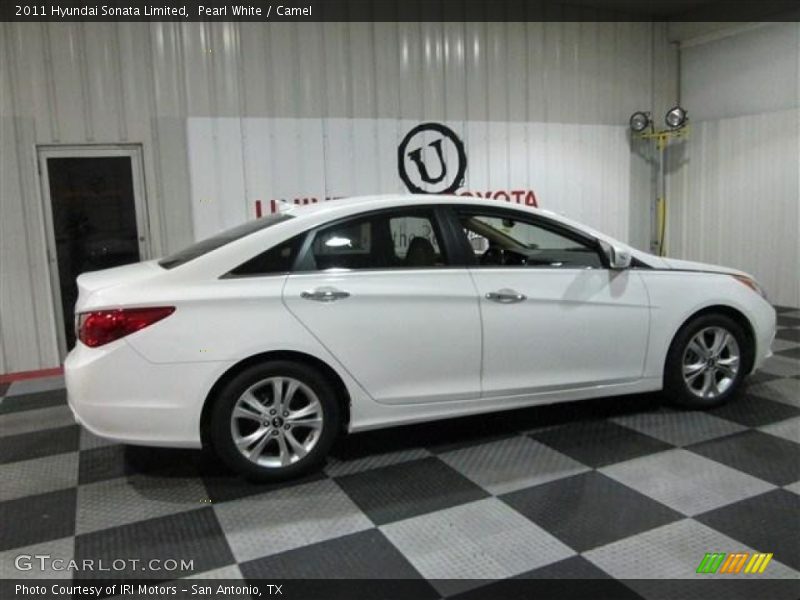 Pearl White / Camel 2011 Hyundai Sonata Limited