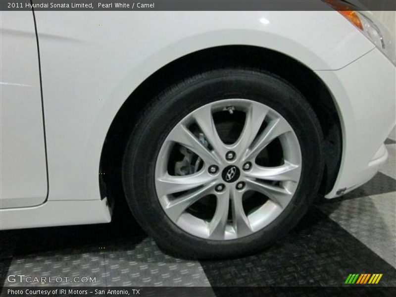 Pearl White / Camel 2011 Hyundai Sonata Limited