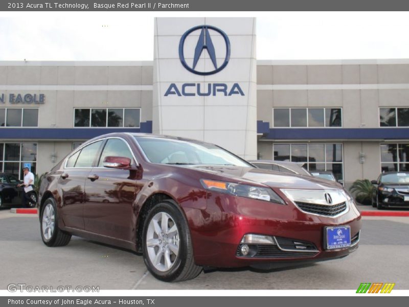 Basque Red Pearl II / Parchment 2013 Acura TL Technology