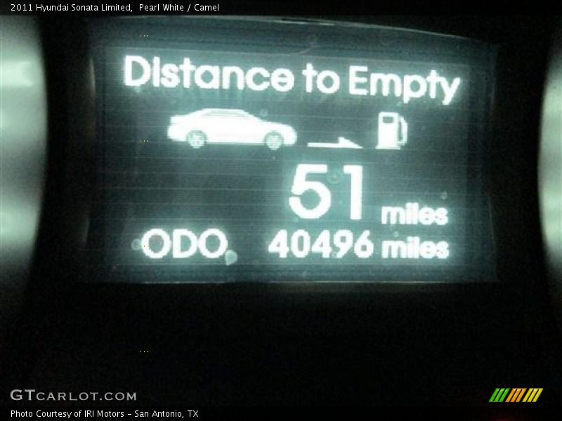 Pearl White / Camel 2011 Hyundai Sonata Limited