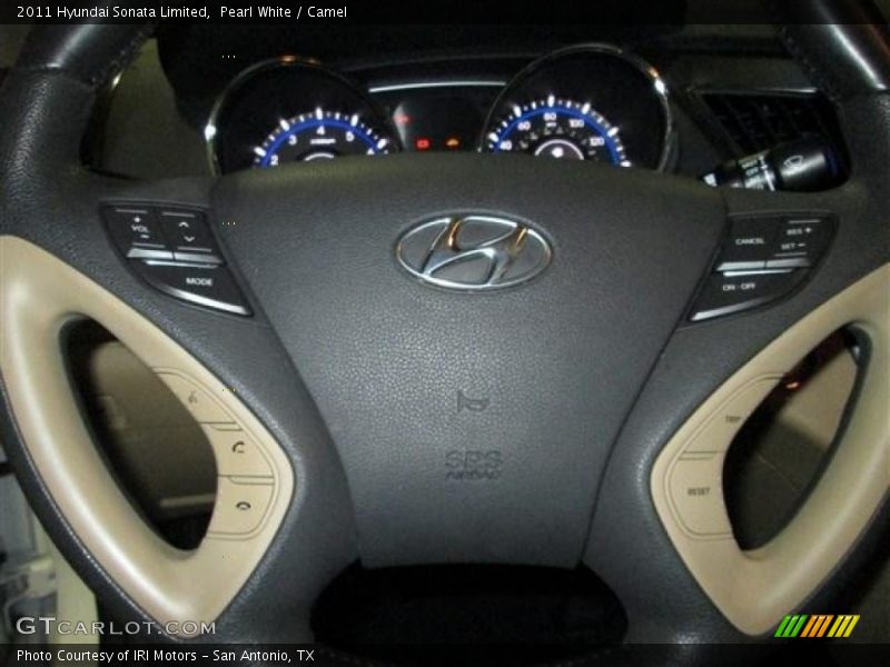Pearl White / Camel 2011 Hyundai Sonata Limited