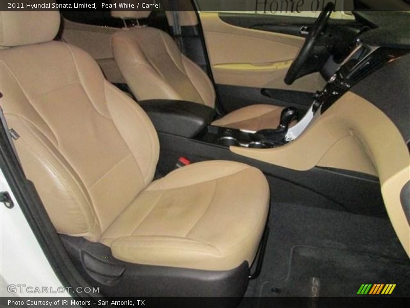 Pearl White / Camel 2011 Hyundai Sonata Limited
