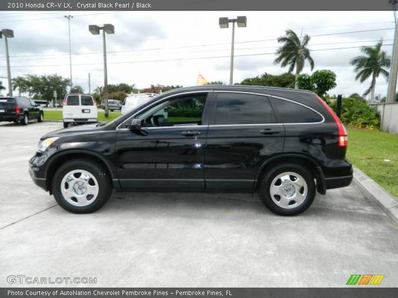 Crystal Black Pearl / Black 2010 Honda CR-V LX