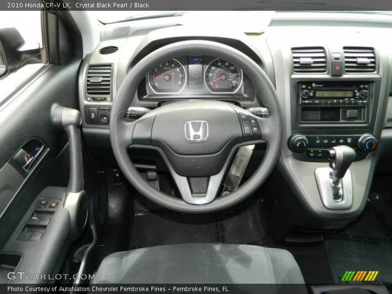 Crystal Black Pearl / Black 2010 Honda CR-V LX