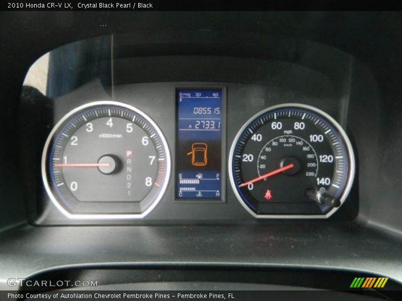 Crystal Black Pearl / Black 2010 Honda CR-V LX