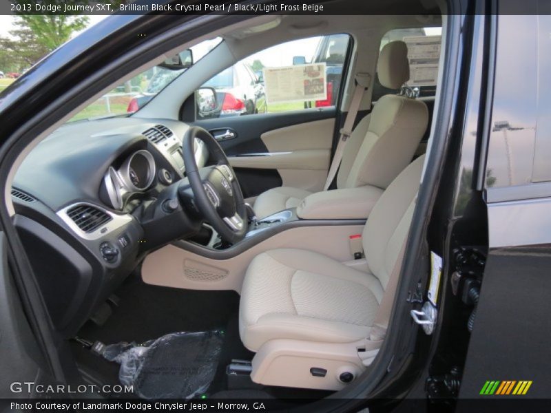 Brilliant Black Crystal Pearl / Black/Light Frost Beige 2013 Dodge Journey SXT