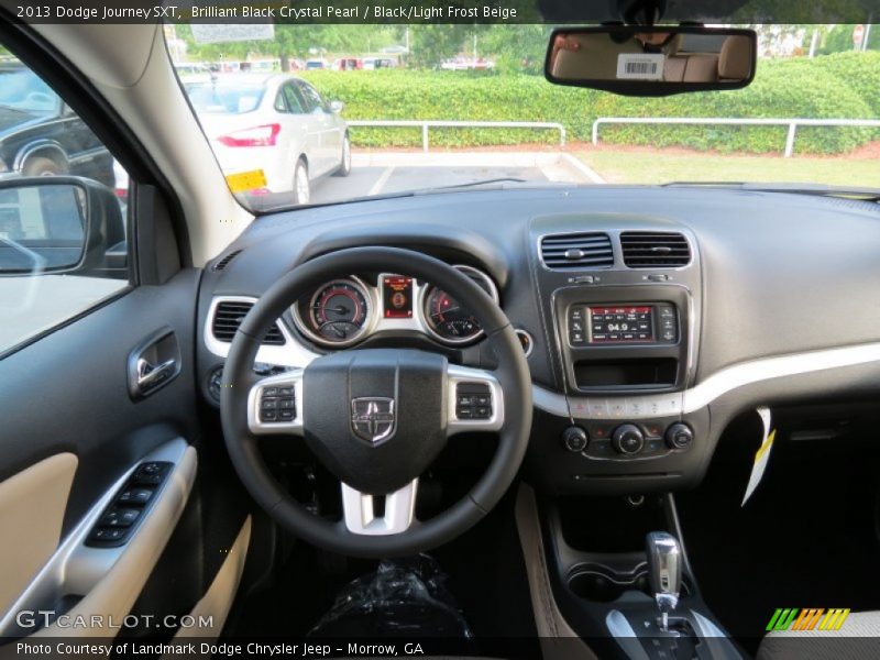Brilliant Black Crystal Pearl / Black/Light Frost Beige 2013 Dodge Journey SXT