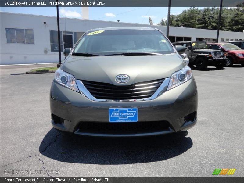Predawn Gray Mica / Light Gray 2012 Toyota Sienna LE