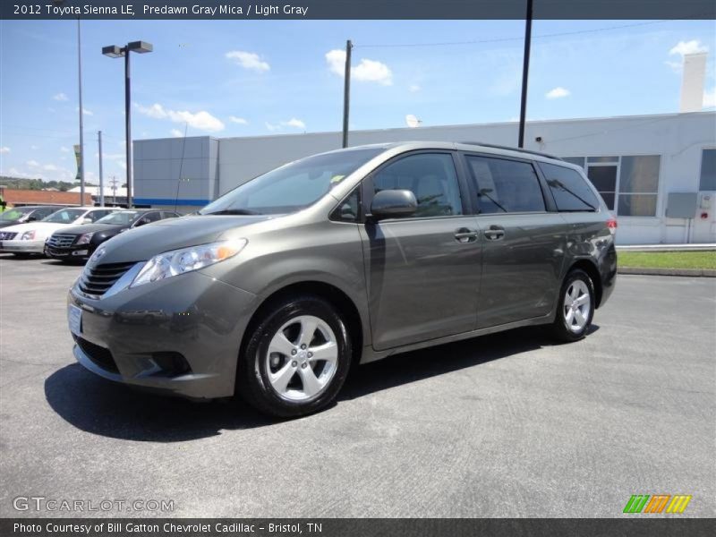 Predawn Gray Mica / Light Gray 2012 Toyota Sienna LE
