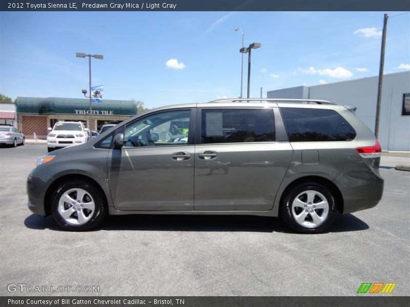 Predawn Gray Mica / Light Gray 2012 Toyota Sienna LE