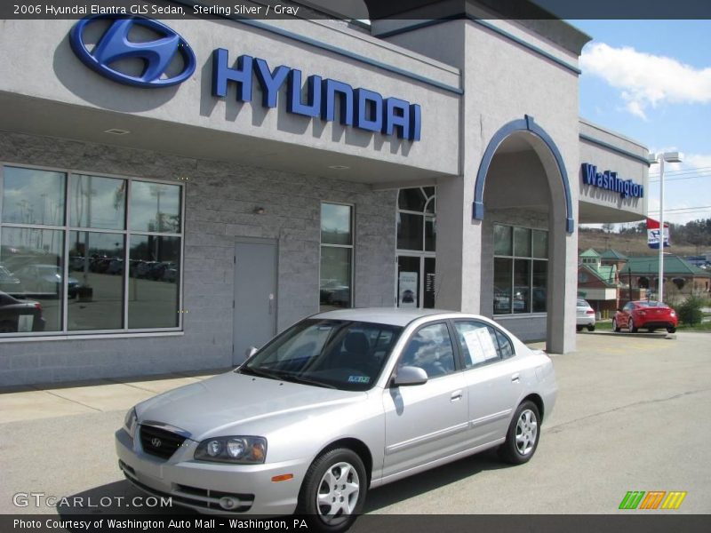 Sterling Silver / Gray 2006 Hyundai Elantra GLS Sedan