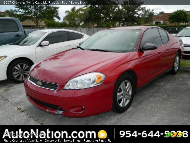 Precision Red / Ebony Black 2007 Chevrolet Monte Carlo LS