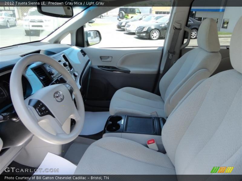 Predawn Gray Mica / Light Gray 2012 Toyota Sienna LE