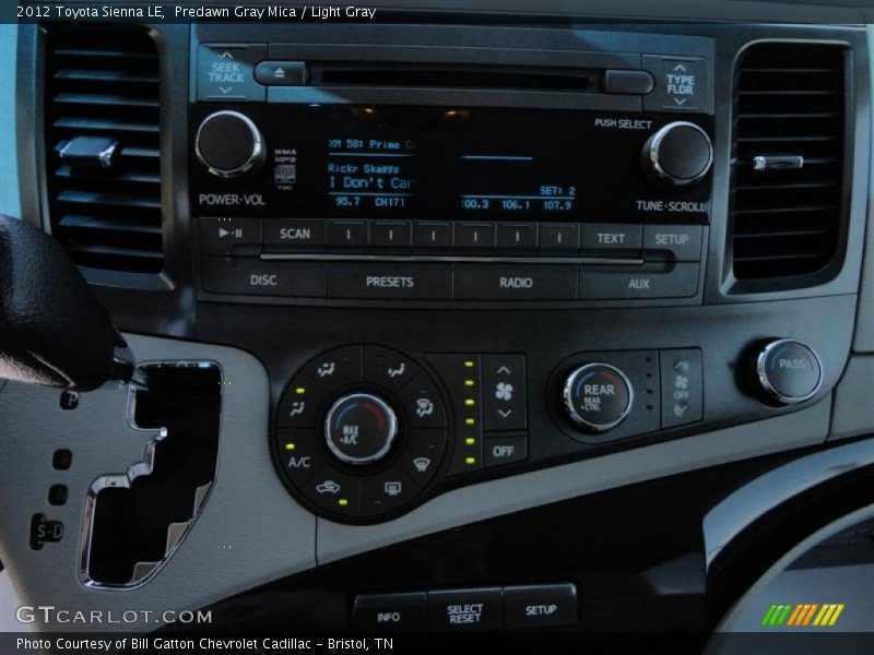 Predawn Gray Mica / Light Gray 2012 Toyota Sienna LE