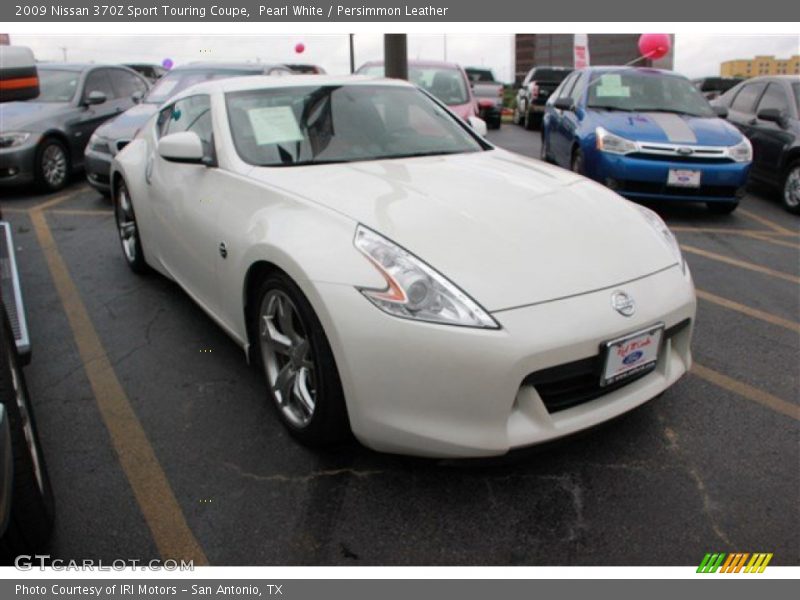 Pearl White / Persimmon Leather 2009 Nissan 370Z Sport Touring Coupe