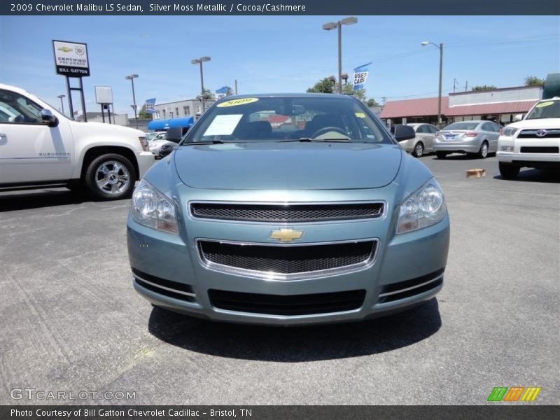 Silver Moss Metallic / Cocoa/Cashmere 2009 Chevrolet Malibu LS Sedan