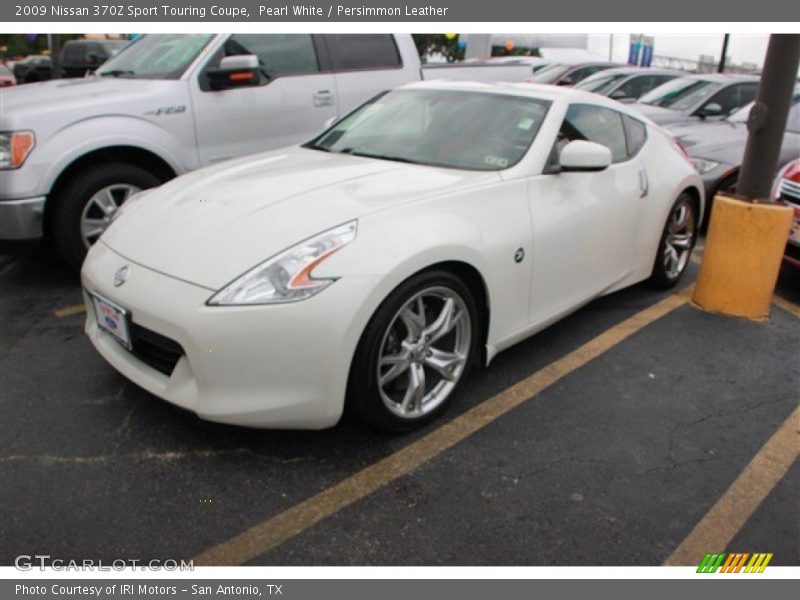 Pearl White / Persimmon Leather 2009 Nissan 370Z Sport Touring Coupe