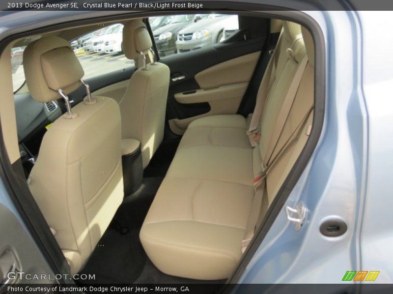 Crystal Blue Pearl / Black/Light Frost Beige 2013 Dodge Avenger SE