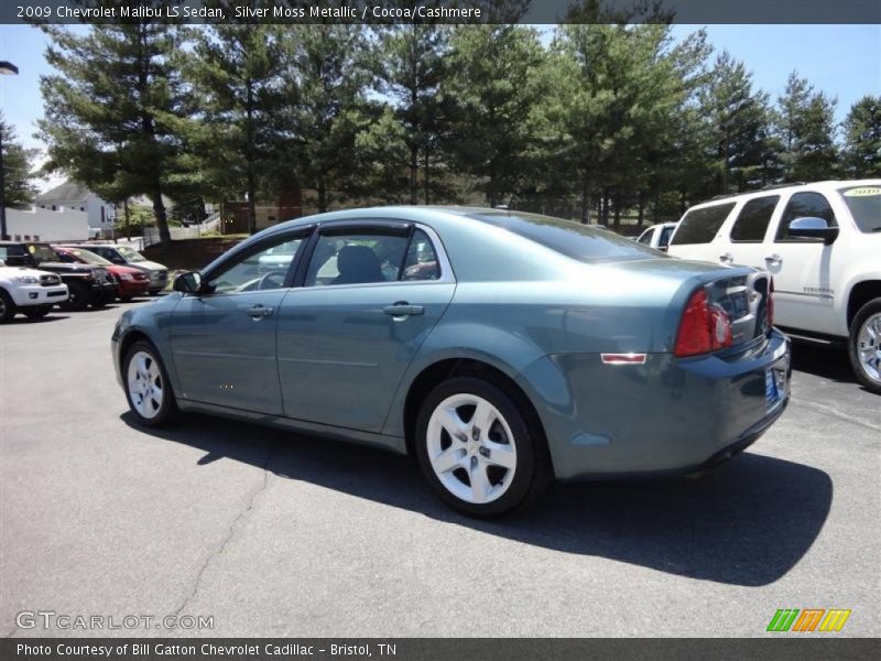 Silver Moss Metallic / Cocoa/Cashmere 2009 Chevrolet Malibu LS Sedan