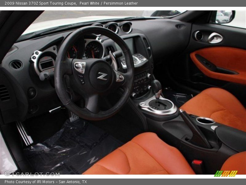Pearl White / Persimmon Leather 2009 Nissan 370Z Sport Touring Coupe