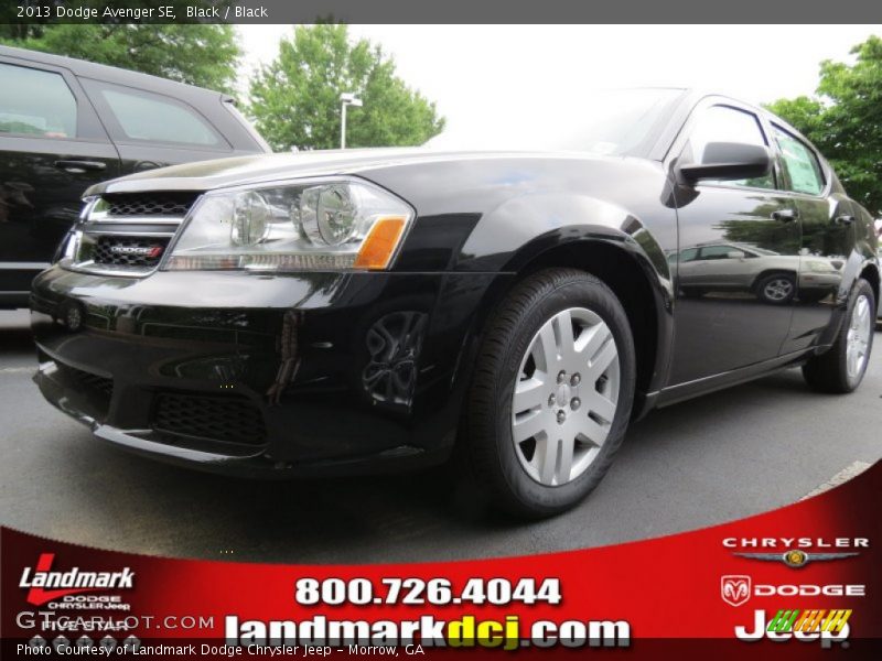 Black / Black 2013 Dodge Avenger SE