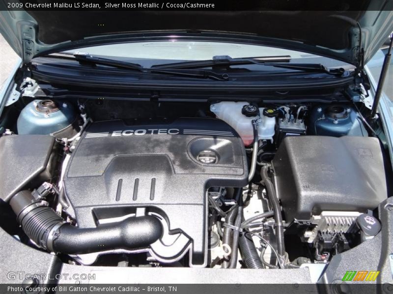 Silver Moss Metallic / Cocoa/Cashmere 2009 Chevrolet Malibu LS Sedan