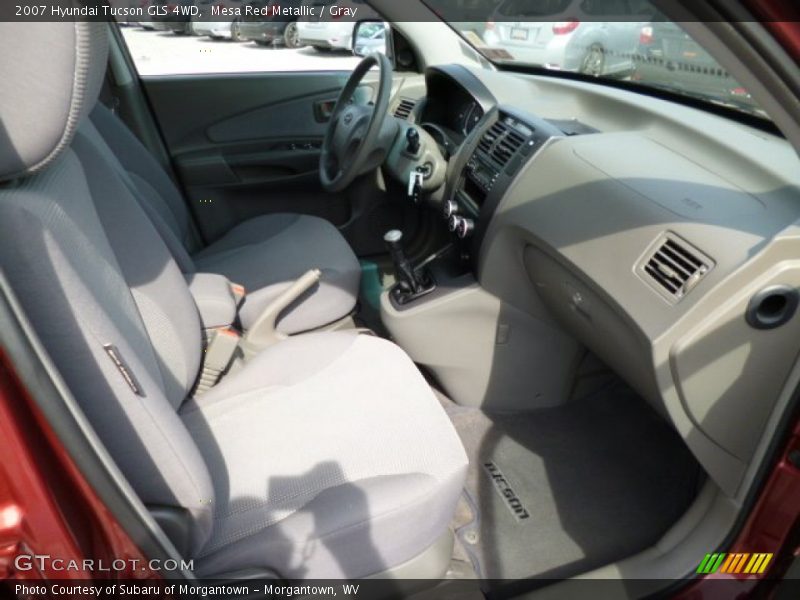 Mesa Red Metallic / Gray 2007 Hyundai Tucson GLS 4WD