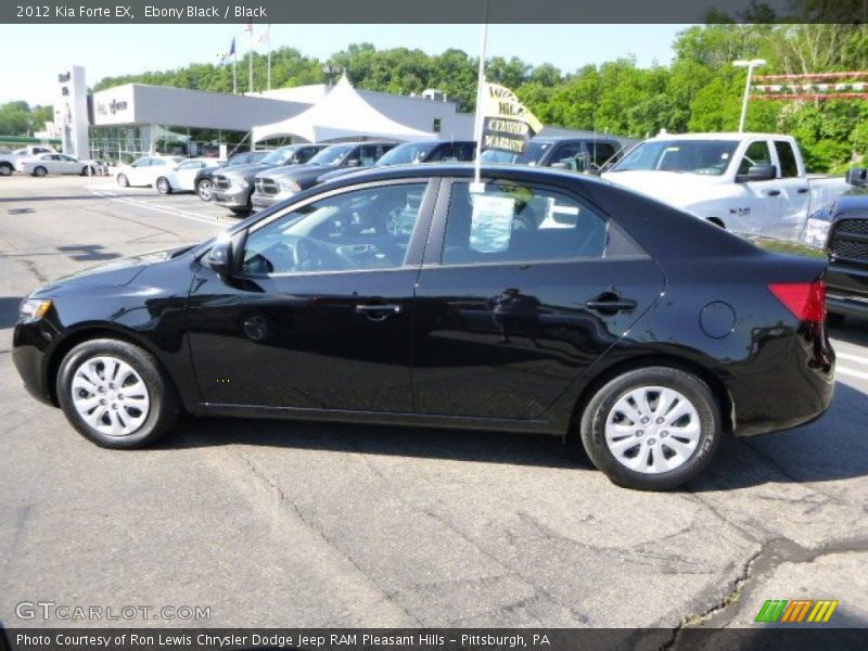 Ebony Black / Black 2012 Kia Forte EX