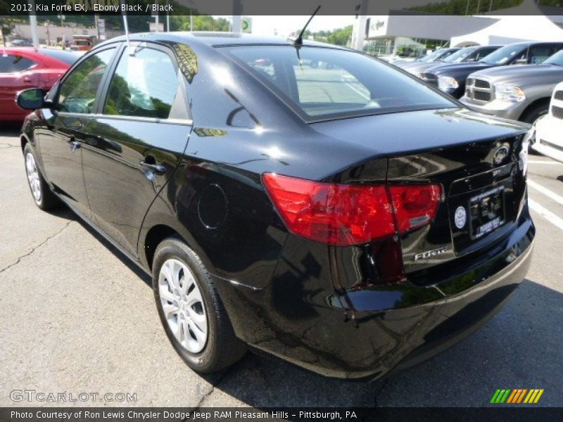 Ebony Black / Black 2012 Kia Forte EX