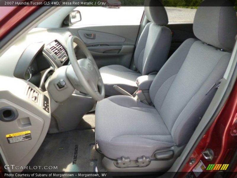 Mesa Red Metallic / Gray 2007 Hyundai Tucson GLS 4WD