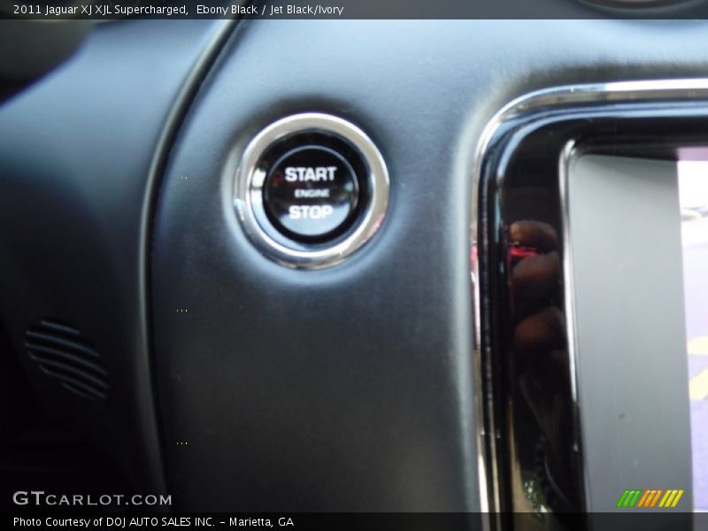 Ebony Black / Jet Black/Ivory 2011 Jaguar XJ XJL Supercharged