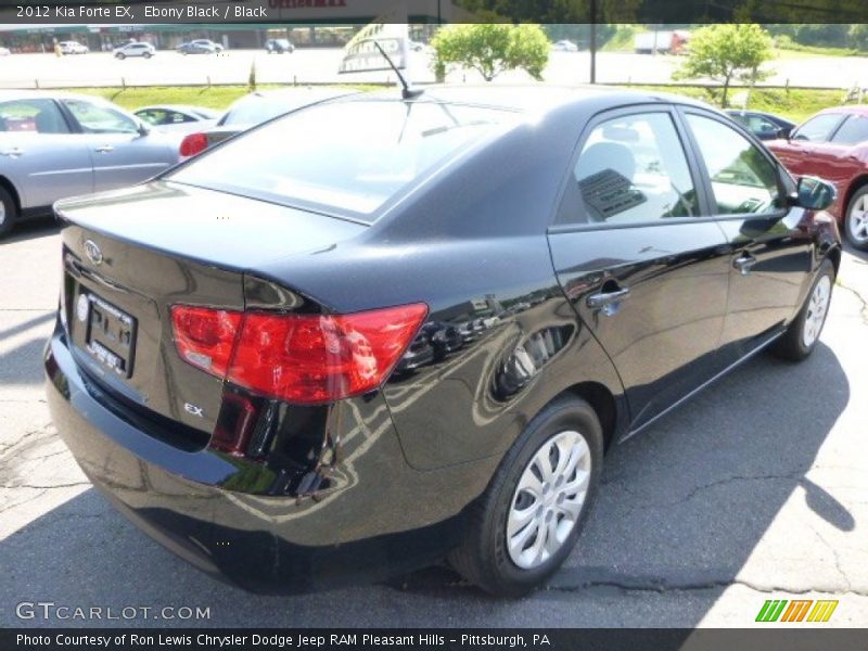 Ebony Black / Black 2012 Kia Forte EX