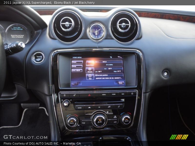 Ebony Black / Jet Black/Ivory 2011 Jaguar XJ XJL Supercharged