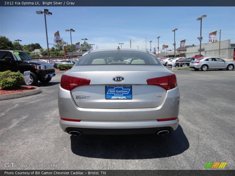 Bright Silver / Gray 2012 Kia Optima LX