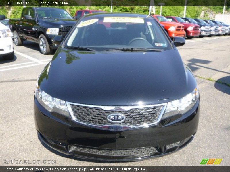 Ebony Black / Black 2012 Kia Forte EX