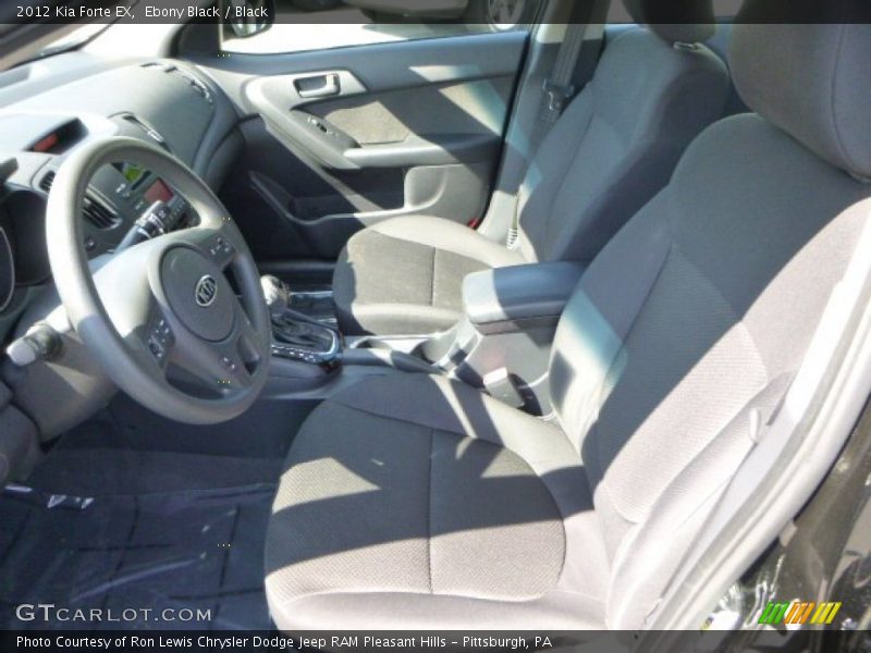 Ebony Black / Black 2012 Kia Forte EX