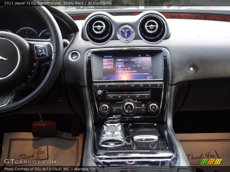 Ebony Black / Jet Black/Ivory 2011 Jaguar XJ XJL Supercharged