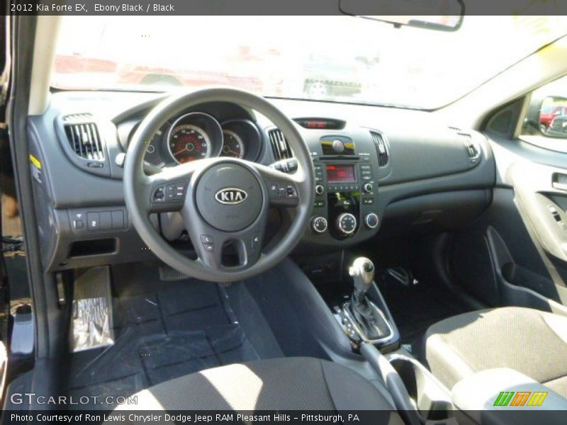 Ebony Black / Black 2012 Kia Forte EX