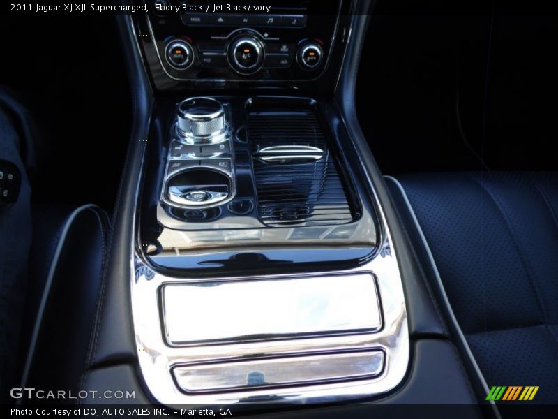 Ebony Black / Jet Black/Ivory 2011 Jaguar XJ XJL Supercharged