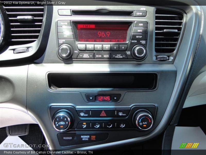 Bright Silver / Gray 2012 Kia Optima LX
