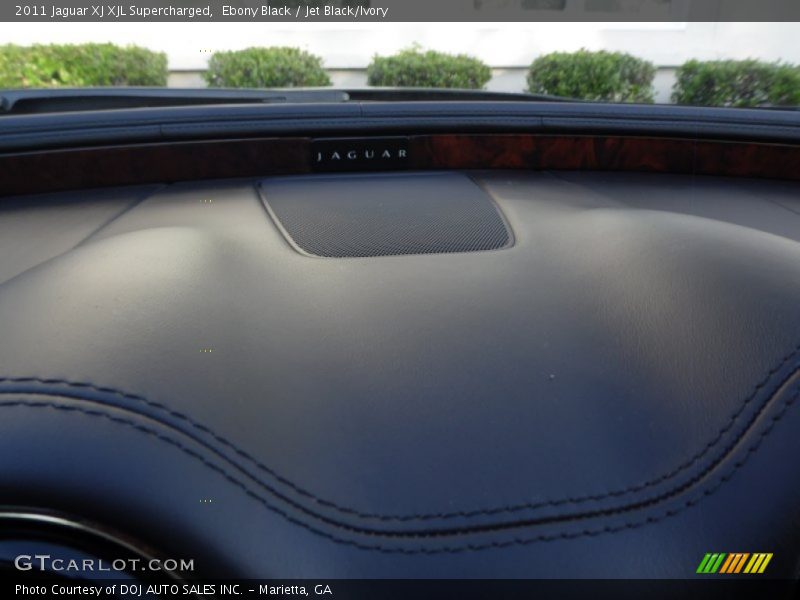 Ebony Black / Jet Black/Ivory 2011 Jaguar XJ XJL Supercharged
