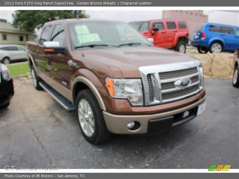 Golden Bronze Metallic / Chaparral Leather 2011 Ford F150 King Ranch SuperCrew