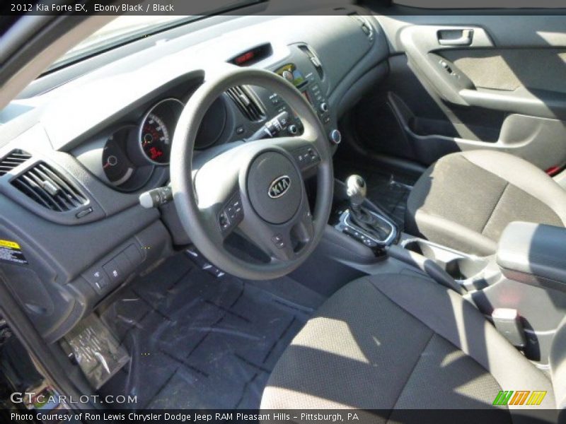 Ebony Black / Black 2012 Kia Forte EX