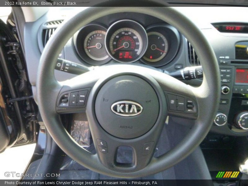 Ebony Black / Black 2012 Kia Forte EX
