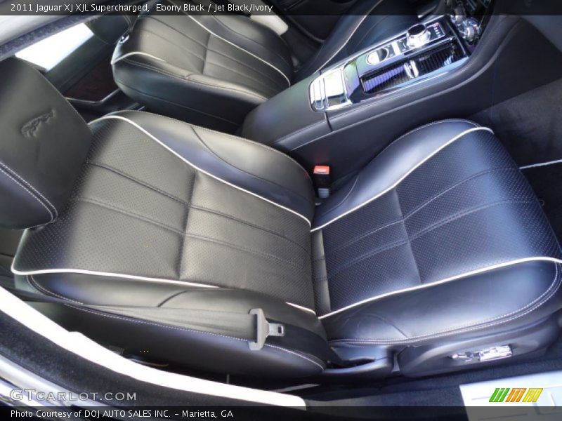Ebony Black / Jet Black/Ivory 2011 Jaguar XJ XJL Supercharged