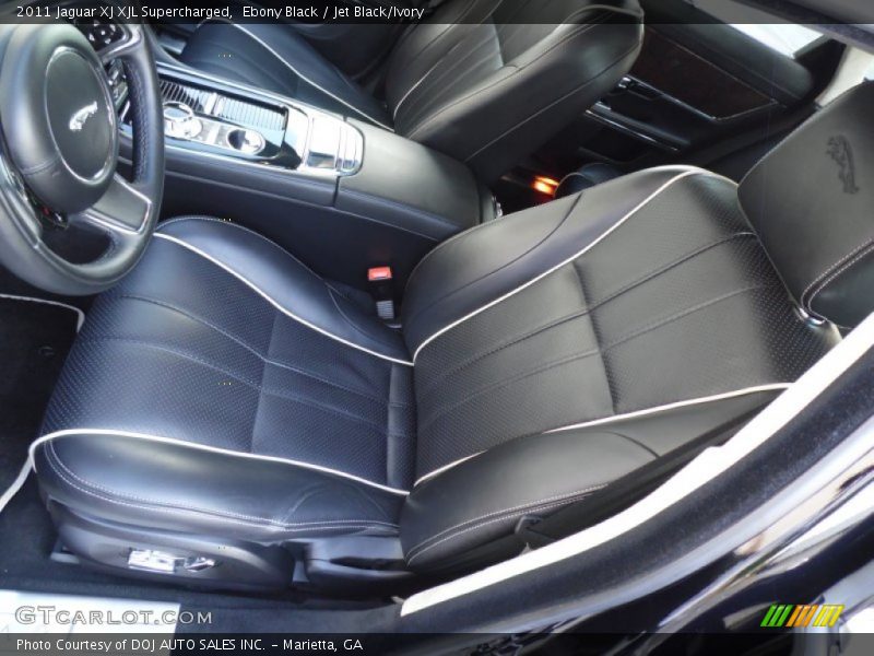 Ebony Black / Jet Black/Ivory 2011 Jaguar XJ XJL Supercharged