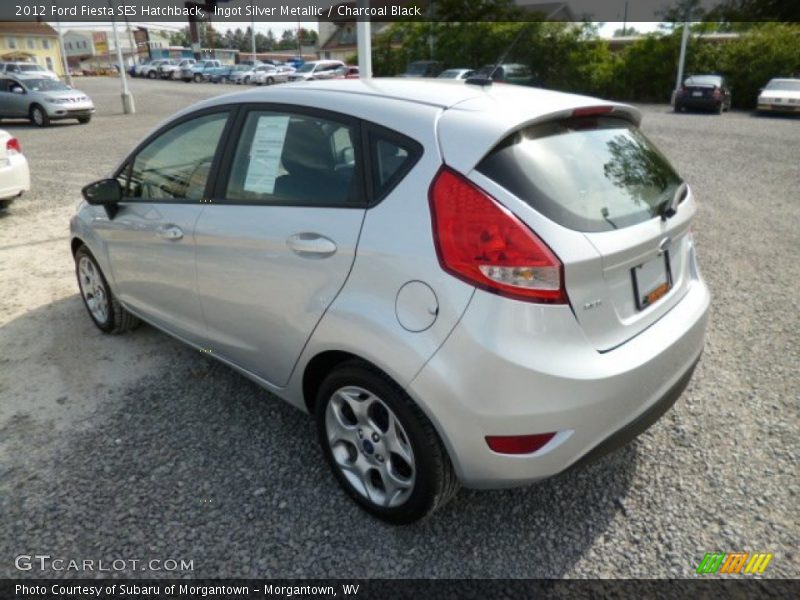 Ingot Silver Metallic / Charcoal Black 2012 Ford Fiesta SES Hatchback