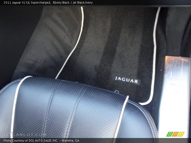 Ebony Black / Jet Black/Ivory 2011 Jaguar XJ XJL Supercharged