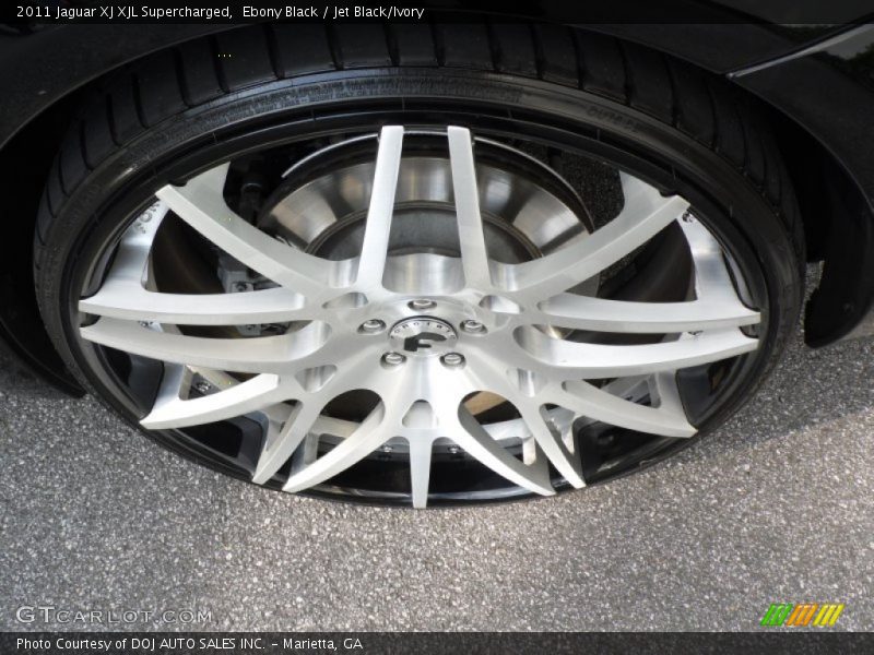 Ebony Black / Jet Black/Ivory 2011 Jaguar XJ XJL Supercharged